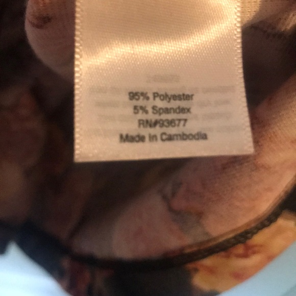 Allen B. Flower & Animal Print Dress – Size Medium (M) - Picture 5 of 6